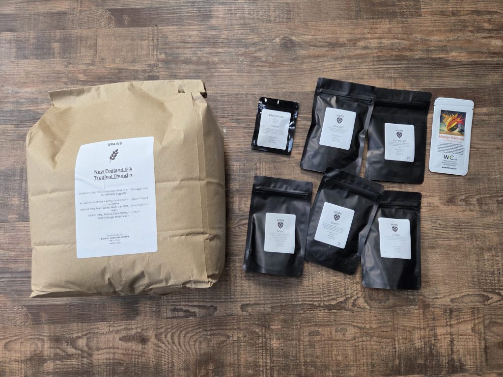 Grain Bag, Hops and Yeast